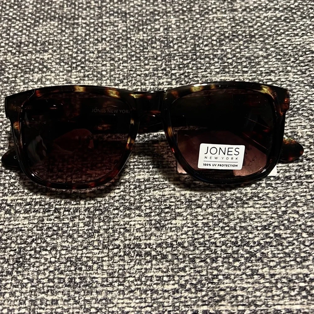 NWT JONES NEW YORK MEN'S TORTOISESHELL SUNGLASSES - BROWN